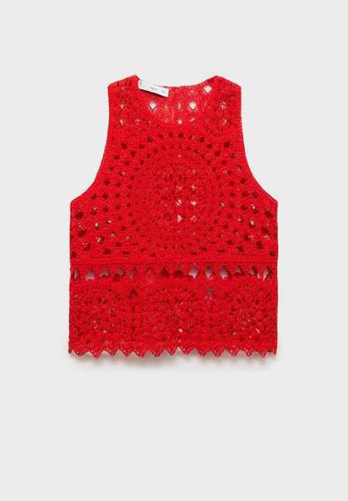 MANGO - Top Kles - Red