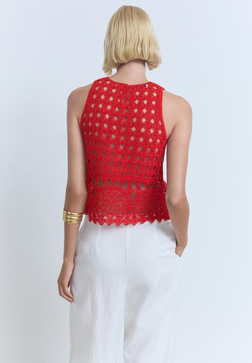MANGO - Top Kles - Red
