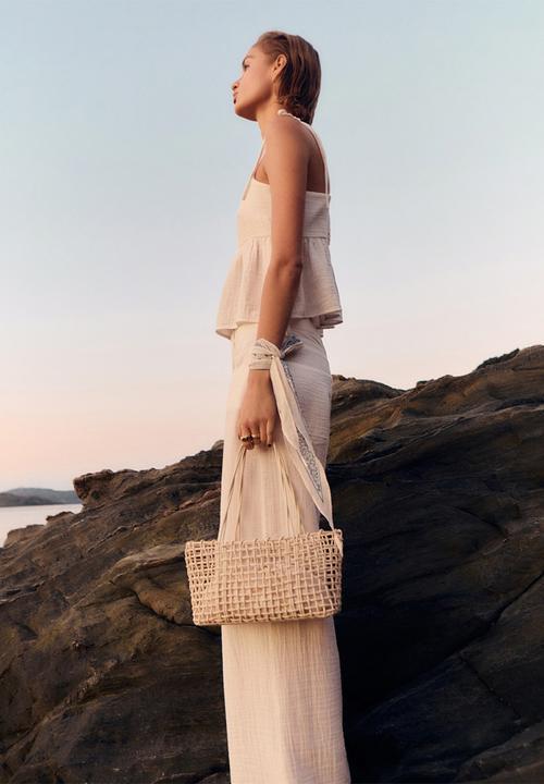 MANGO - Top Rodas - White