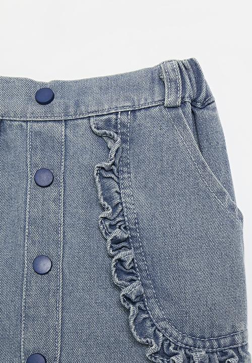 Pop Candy - Denim mini skirt - stonewash