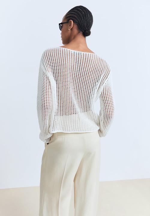 MANGO - Sweater Nairobi - White