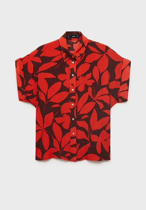 MANGO - Shirt Ibiza - Red