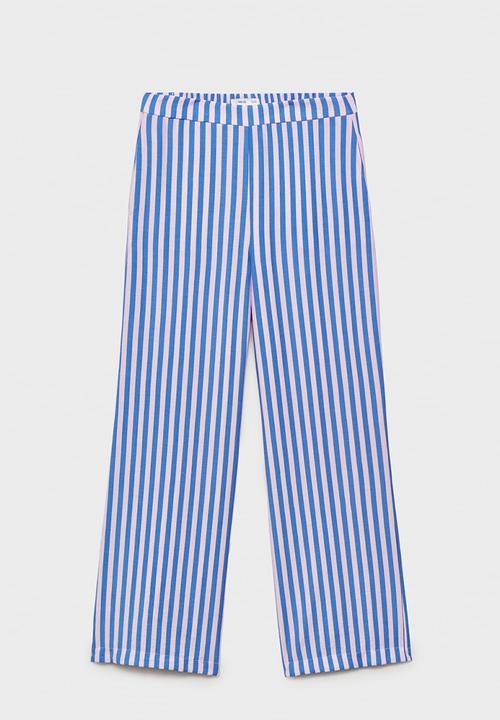 MANGO - Trousers Mykonos - Medium Blue