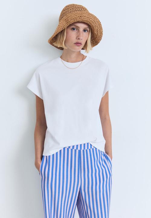 MANGO - Trousers Mykonos - Medium Blue
