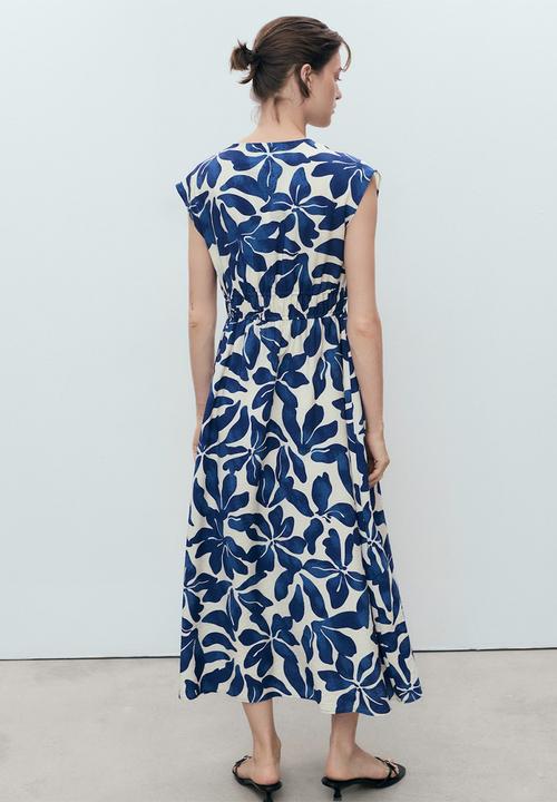 MANGO - Dress Jamie - Medium Blue