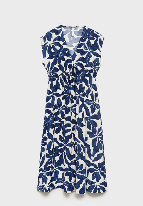 MANGO - Dress Jamie - Medium Blue