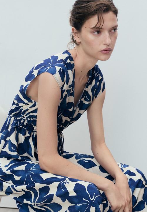 MANGO - Dress Jamie - Medium Blue