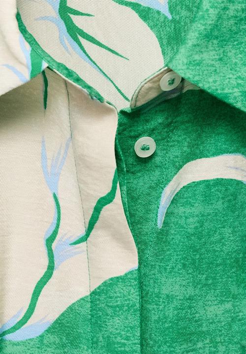 MANGO - Dress Flor - Green