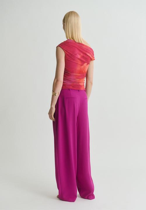 MANGO - Trousers Grace - Bright Pink