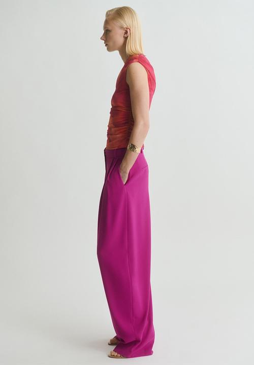 MANGO - Trousers Grace - Bright Pink