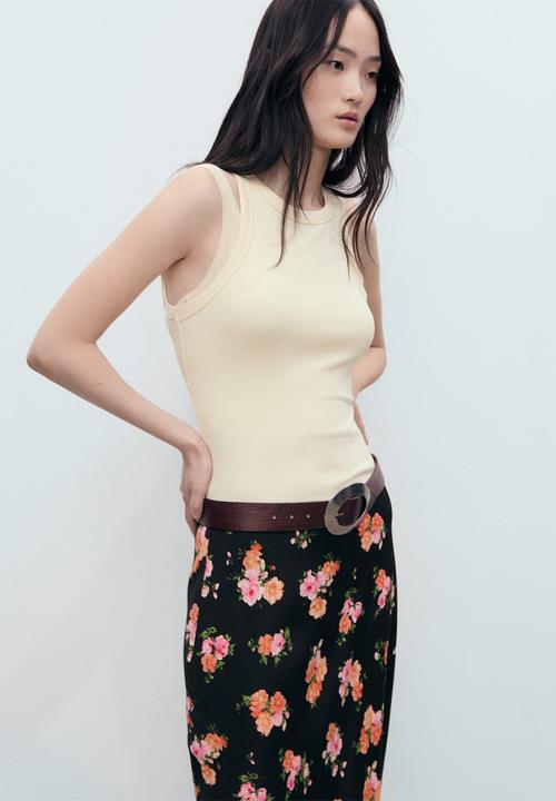 MANGO - Skirt Grec - Black
