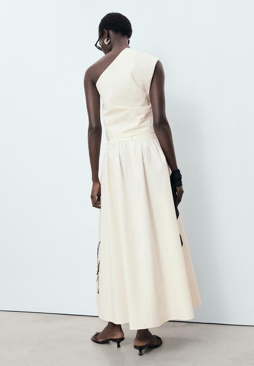 MANGO - Skirt Bari - Natural