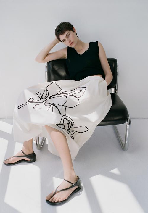 MANGO - Skirt Bari - Natural