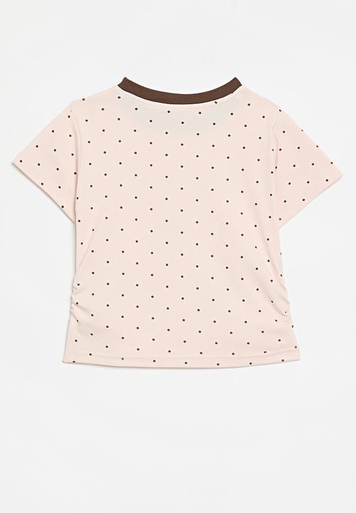 Pop Candy - Bow décor tee - pink