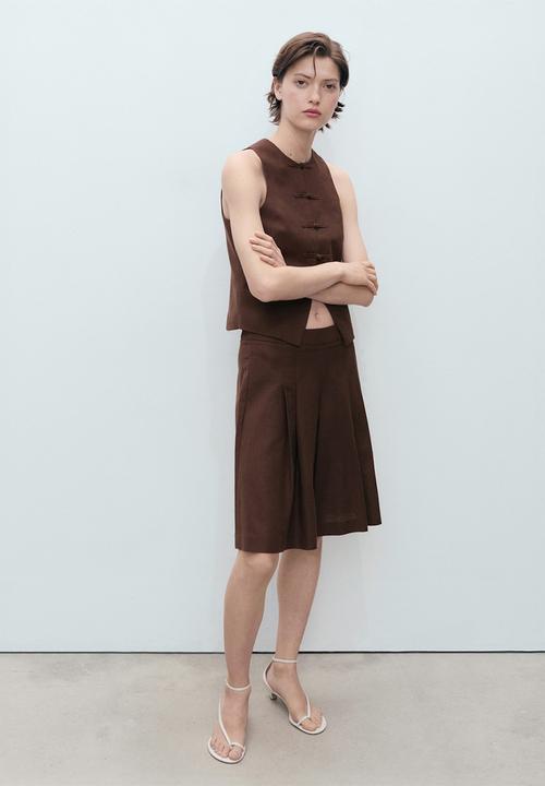 MANGO - Bermudas Laguna - Dark Brown