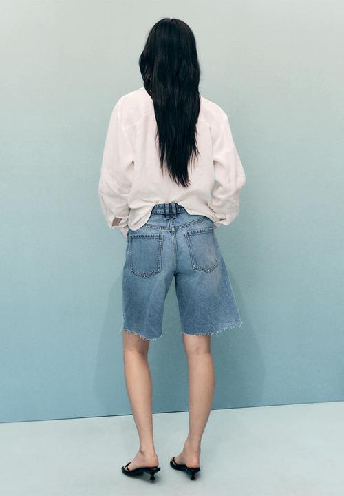 MANGO - Bermudas Anne - Open Blue