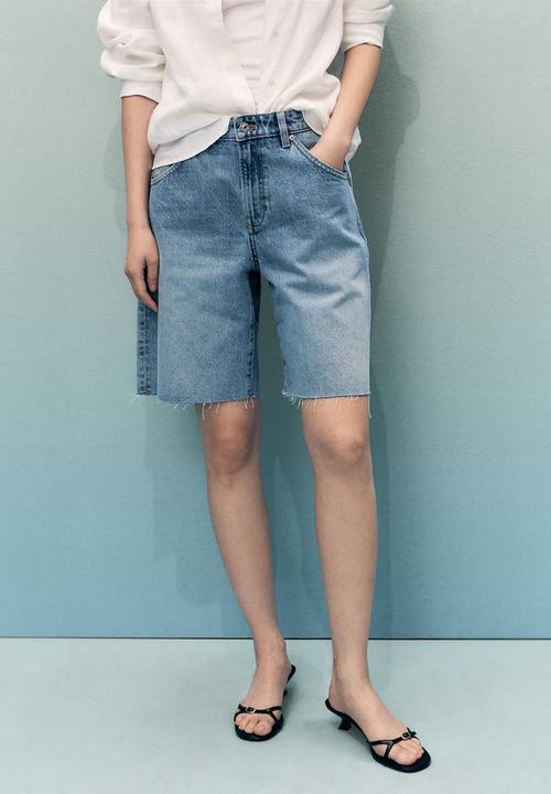 MANGO - Bermudas Anne - Open Blue