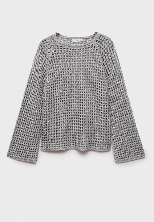 MANGO - Sweater Netto - Silver