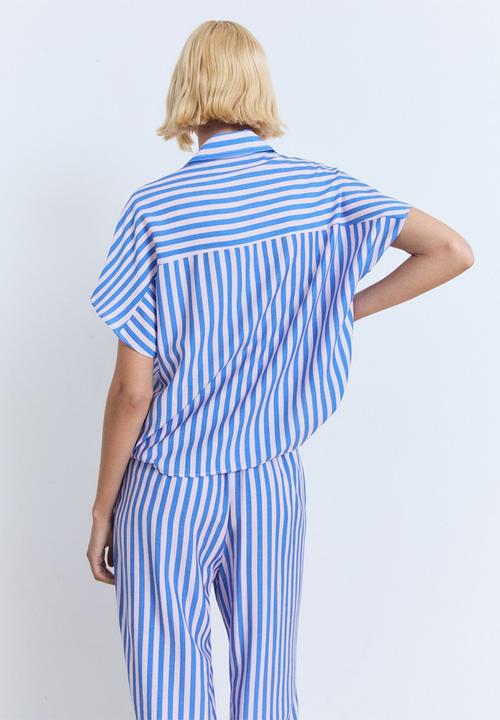 MANGO - Shirt Mykonos - Medium Blue