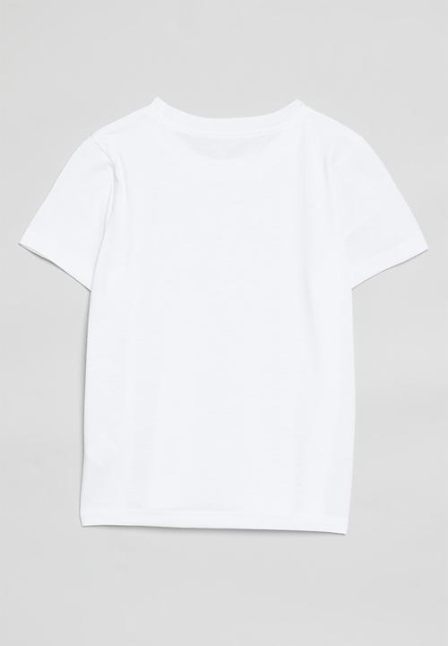 Pop Candy - Heart placement print tee - white/leopard print