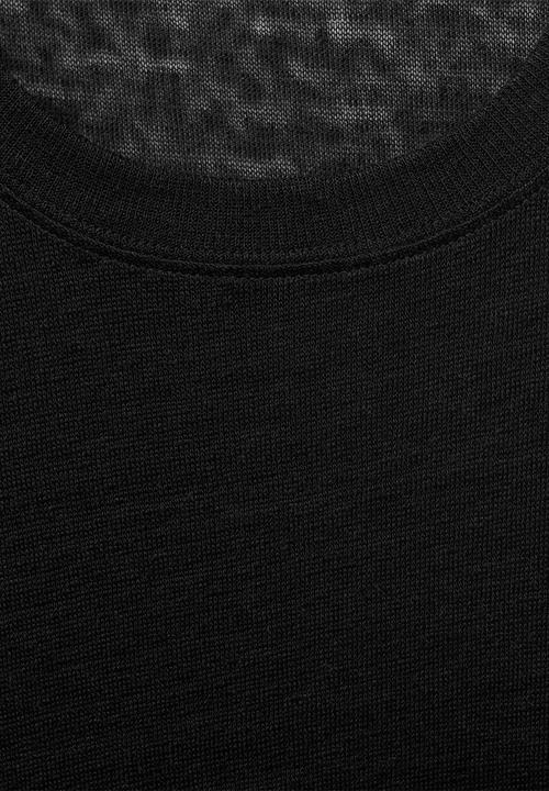 MANGO - T-Shirt Lenu - Black