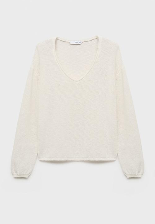 MANGO - Sweater Faro - White