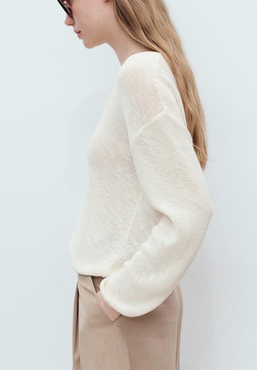 MANGO - Sweater Faro - White