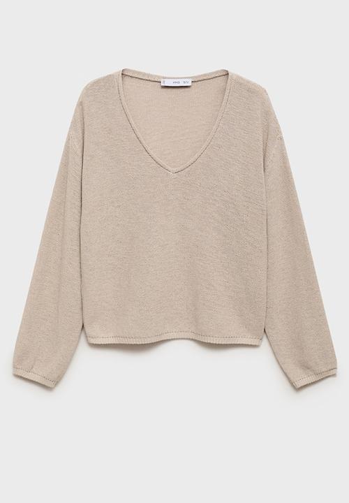 MANGO - Sweater Faro - Light Beige