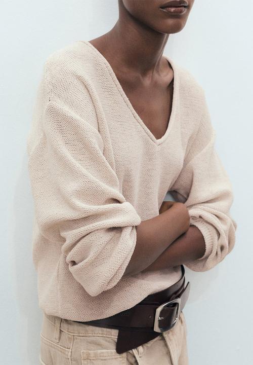 MANGO - Sweater Faro - Light Beige