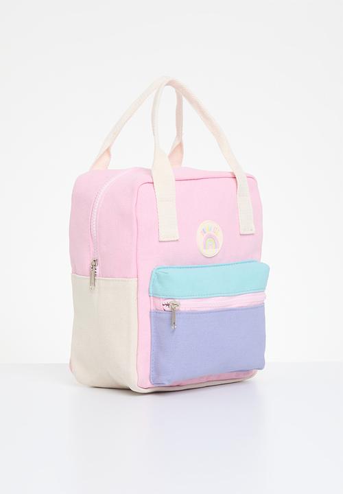 Pop Candy - Colour block back pack-multi