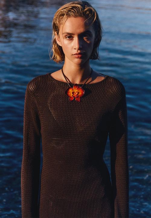 MANGO - Dress Cairo - Dark Brown