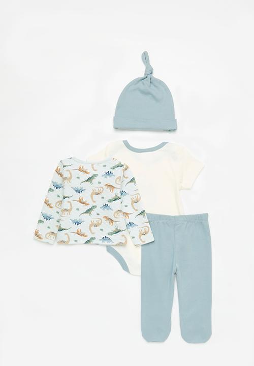 Pop Candy - 3 Piece set - blue & ecru