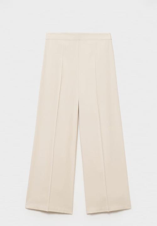 MANGO - Trousers Lidof - Light Beige