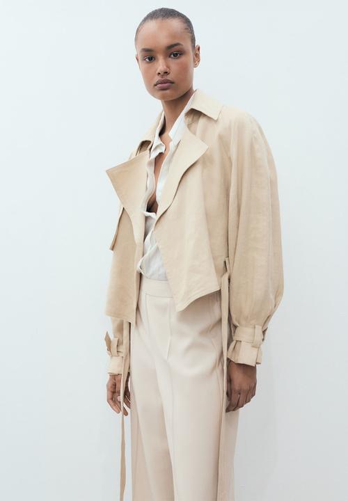 MANGO - Trousers Lidof - Light Beige