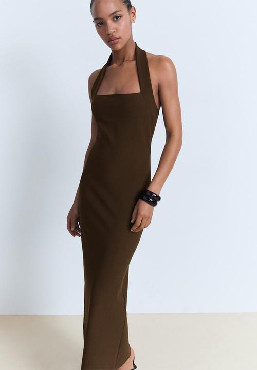 MANGO - Dress Brigitte - Brown