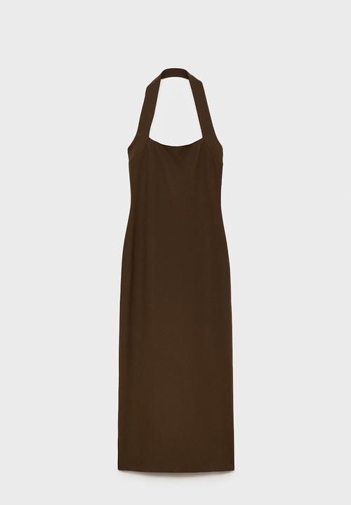 MANGO - Dress Brigitte - Brown