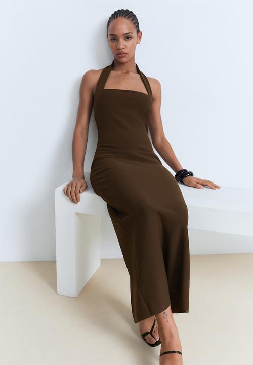 MANGO - Dress Brigitte - Brown