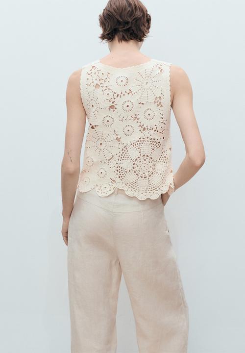 MANGO - Top Garden - Light Beige