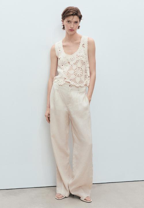 MANGO - Top Garden - Light Beige