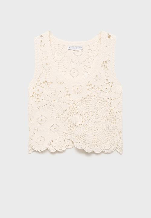 MANGO - Top Garden - Light Beige