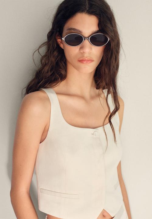 MANGO - Vest Max - White