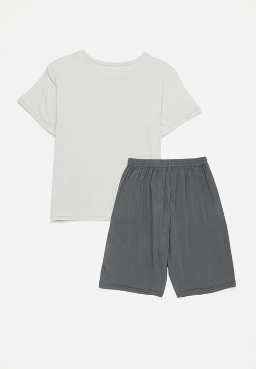 Pop Candy - Pj set - grey & charcoal 