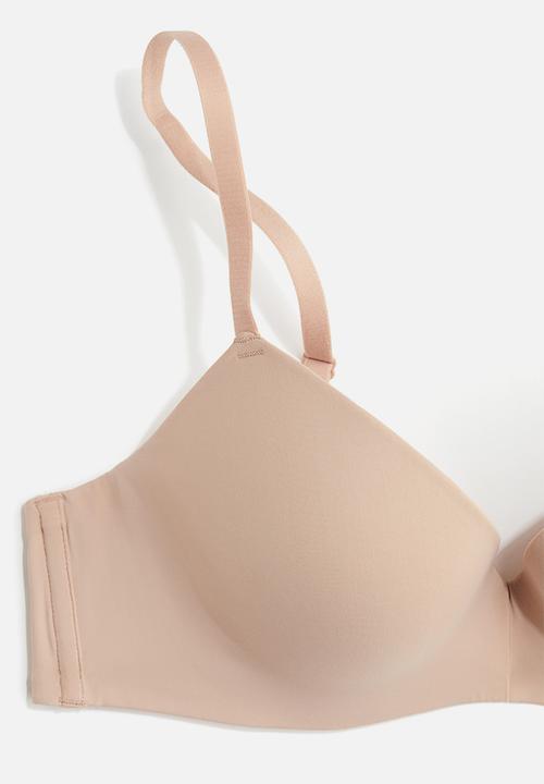 H&M - Microfibre push-up bra - beige