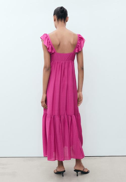 MANGO - Dress Ramona - Bright Pink