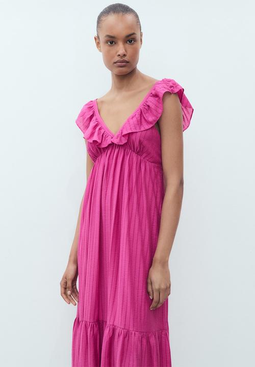 MANGO - Dress Ramona - Bright Pink