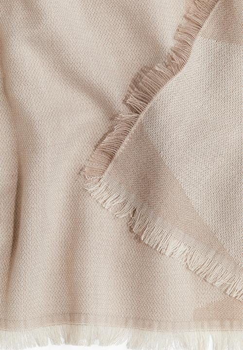 H&M - Jacquard-weave scarf -  beige/magique