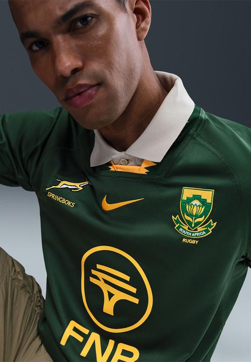 Nike - Springbok Men's Home 25/26 Stadium Jersey- Gorge Green/University Gold