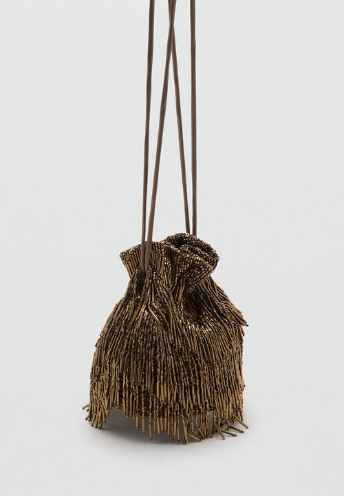 MANGO - Meyes shoulder bag - Khaki