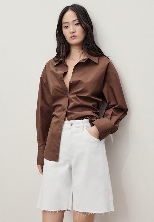 MANGO - Bermudas Anne - White