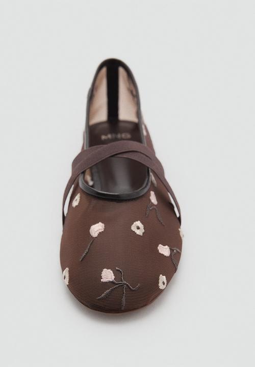 MANGO - Balta pump - brown